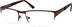 Rectangle Glasses 683915 in Brown