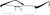 Angle view of Rectangle Glasses 689421 in Black thumbnail