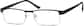 Angle view of Rectangle Glasses 689421 in Black thumbnail