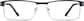 Front view of Rectangle Glasses 689421 in Black thumbnail