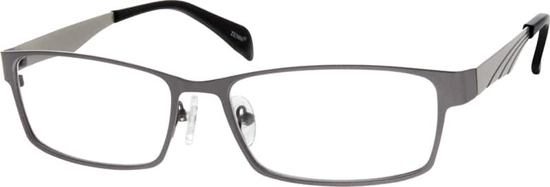 Angle view of Rectangle Glasses 689512 in Gray