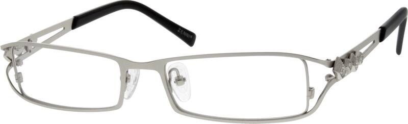 Silver Rectangle Glasses #691211 | Zenni Optical