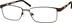 Rectangle Glasses 692815 in Brown