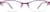 Front view of Rectangle Glasses 694017 in Purple thumbnail