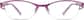 Front view of Rectangle Glasses 694017 in Purple thumbnail