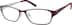 Rectangle Glasses 695118 in Red