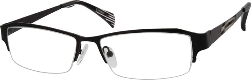 Angle view of Anteojos rectangulares 696921 in Negro