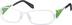 Rectangle Glasses 697530 in White