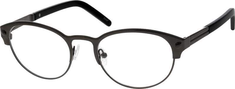 Angle view of Round Glasses 697712 in Gray