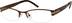 Rectangle Glasses 699515 in Brown
