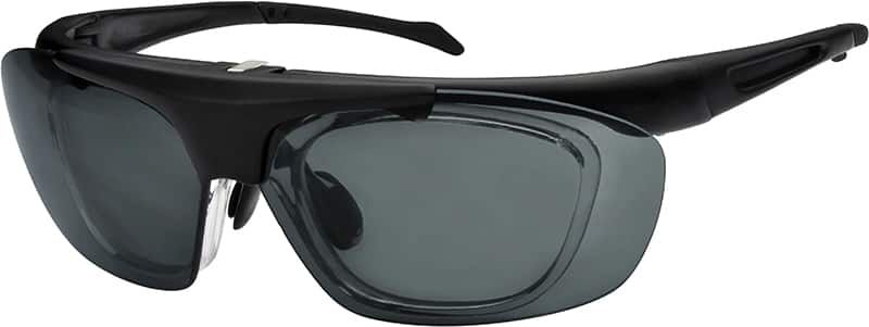 Angle view of Prescription Wind Goggles 701121 in Black