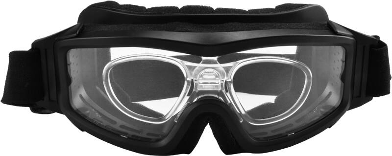 Angle view of Prescription Wind Goggles 703521 in Black