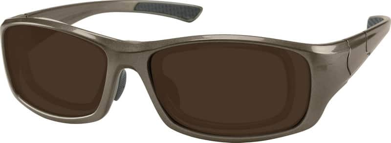 Angle view of Prescription Wind Goggles 705015 in Brown