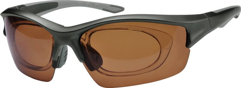 Angle view of Prescription Wind Goggles 705312 in Gray