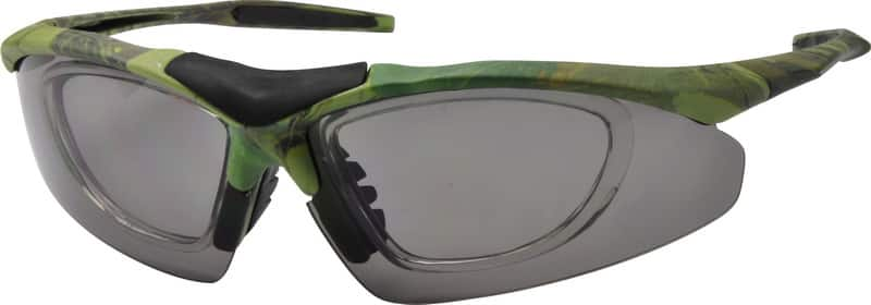 Angle view of Prescription Wind Goggles 705624 in Green