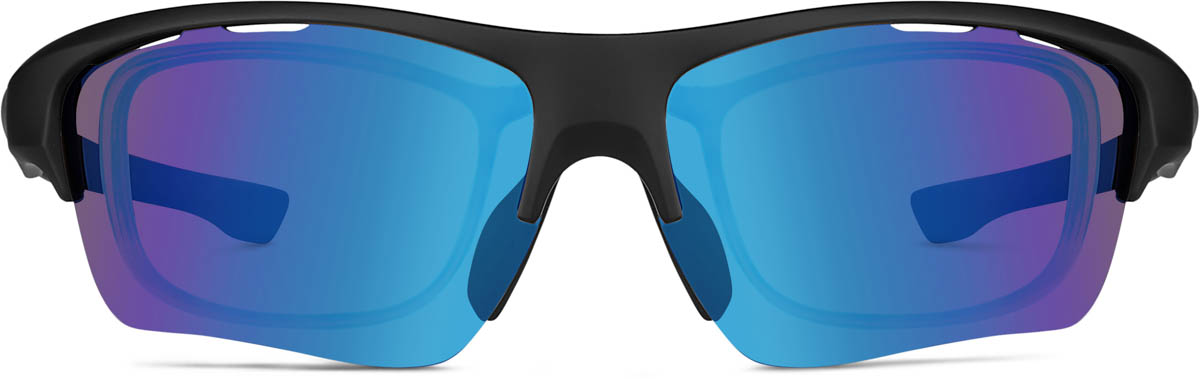 Zenni Aviator Sports Prescription Glasses White Plastic Full Rim Frame, Blokz Blue Light Glasses, 708830