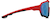Side view of Sports Sunglasses 708918 in Red thumbnail