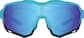 Front view of Sports Sunglasses 708926 in Blue thumbnail