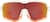 Front view of Sports Sunglasses 708942 in White/Orange thumbnail