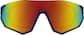 Front view of Wrap-Around Sunglasses 709216 in Blue thumbnail