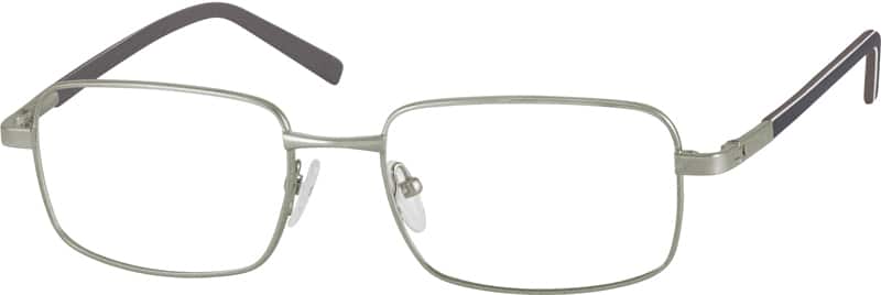 Silver Rectangle Glasses #710411 | Zenni Optical