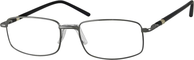 Angle view of Rectangle Glasses 710612 in Gray