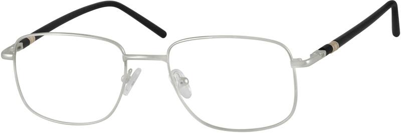 Silver Rectangle Glasses #710911 | Zenni Optical
