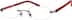 Rimless Glasses 711918 in Red