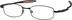 Rectangle Glasses 712821 in Black