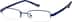 Rectangle Glasses 716016 in Blue
