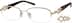 Rectangle Glasses 718814 in Gold