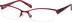 Rectangle Glasses 719218 in Red