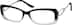 Rectangle Glasses 726821 in Black