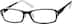 Rectangle Glasses 726921 in Black