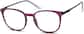 Angle view of Round Glasses 727017 in Purple thumbnail