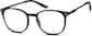 Angle view of Round Glasses 727021 in Black thumbnail