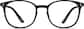 Front view of Round Glasses 727021 in Black thumbnail