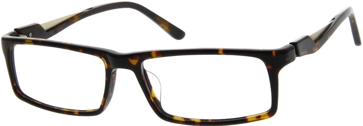 Tortoiseshell Rectangle Glasses #727525 | Zenni Optical Canada