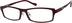 Rectangle Glasses 728818 in Red
