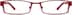 Rectangle Glasses 730518 in Red