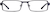 Front view of Rectangle Glasses 730612 in Gray thumbnail
