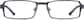 Front view of Rectangle Glasses 730612 in Gray thumbnail
