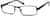Angle view of Rectangle Glasses 730616 in Midnight Blue thumbnail