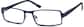 Angle view of Rectangle Glasses 730616 in Midnight Blue thumbnail