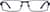 Front view of Rectangle Glasses 730616 in Midnight Blue thumbnail