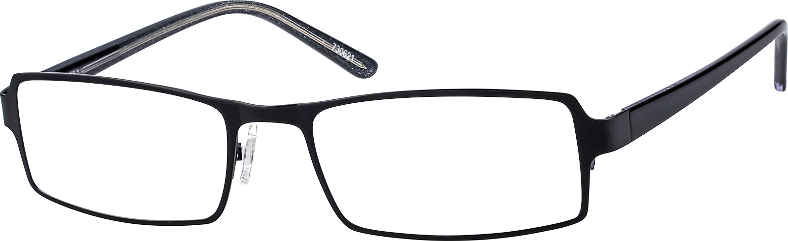 Black Rectangle Glasses #730621 | Zenni Optical