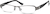 Angle view of Half-Rim Glasses  730712 in Gray thumbnail