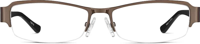 Brown Half-Rim Glasses 