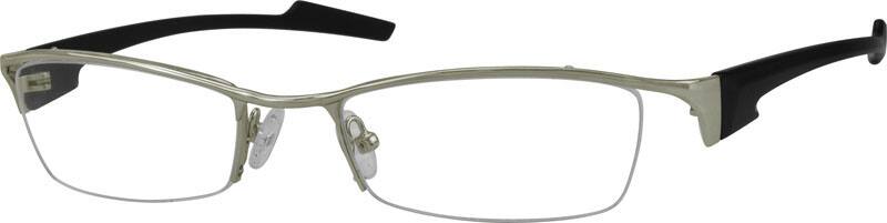 Silver Rectangle Glasses #732411 | Zenni Optical