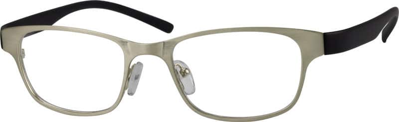Silver Rectangle Glasses #732911 | Zenni Optical